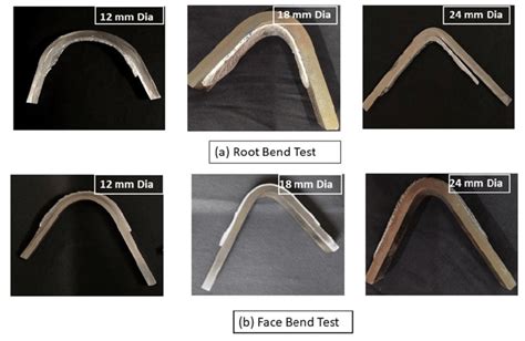 root and face bend testing